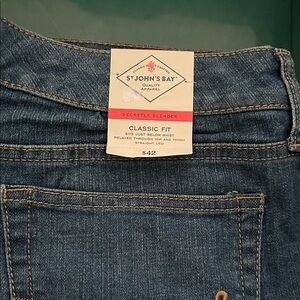 St. John's Bay Women's Straight Leg Jeans - Classic Blue